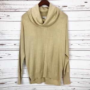 Joseph A. Gold Sweater with cowl neck